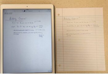 iPad Air vs. Paper