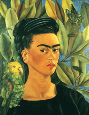 Self-Portrait with Bonito - Frida Kahlo