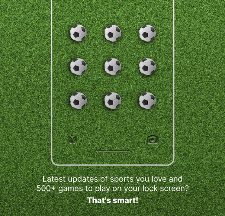 get sports updates with Glance lock screen