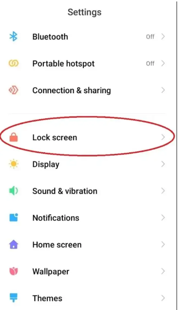 Step 1 of how to remove Glance from Mi 9