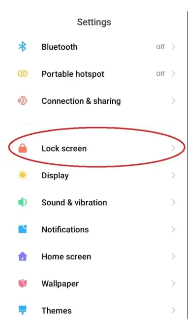 Step 1 of how to remove Glance from Mi Max 3
