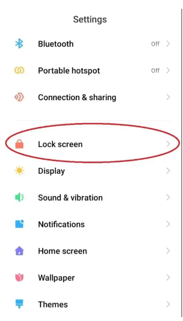 Step 1 of how to remove Glance from Mi 9 Lite