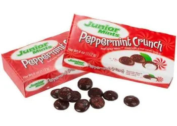 Junior Mints PepperMint crunch, ingredients, gluten free, calories, and many more