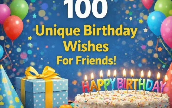 100 Unique Birthday Wishes For Friends