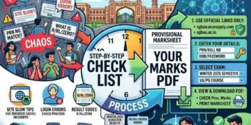 SGBAU Result Day survival guide: How to fix login errors, navigate a slow university website, and download the Winter 2025 provisional marksheet PDF for UG and PG courses at Sant Gadge Baba Amravati University.