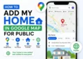 How to add my home in google map for public