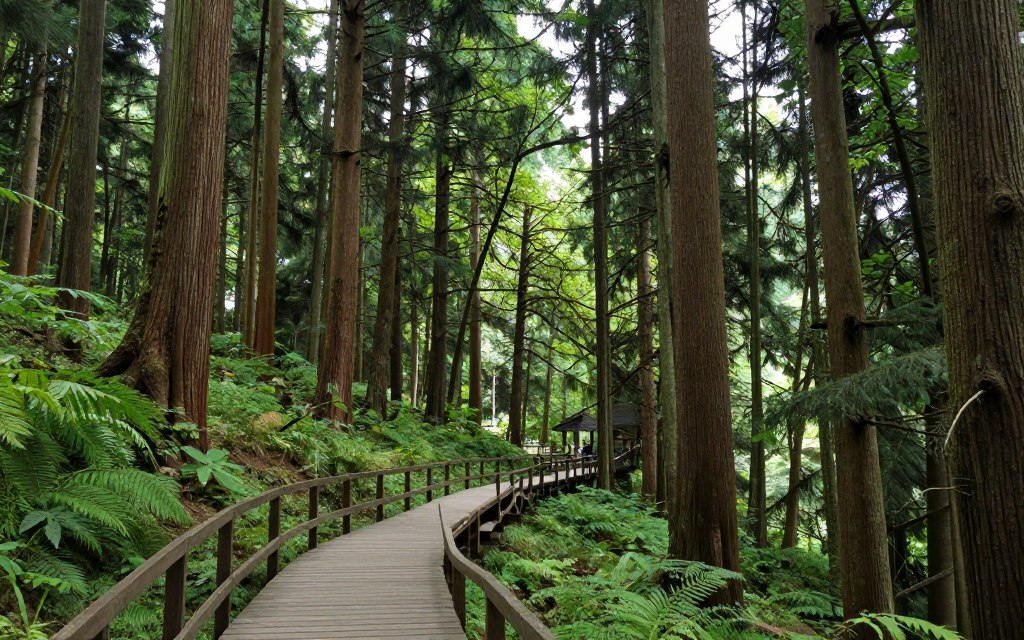 Forest canopy walk near Neora Valley Forest canopy walk near Neora Valley