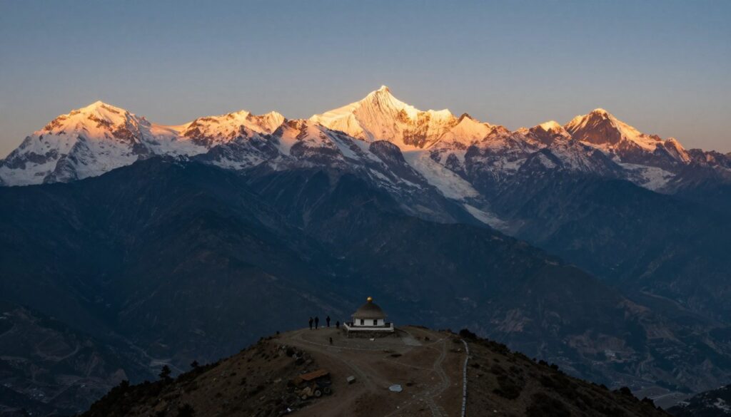 Rishop viewpoint Tiffin Dara at sunrise Rishop viewpoint Tiffin Dara at sunrise
